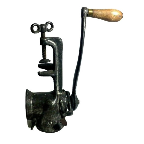 Steinfeld Other - Steinfeld Meat Grinder With Wood Handle No. 21 Pat. Nov 29 1904 Vintage